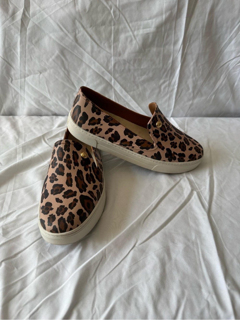 Vince Camuto Leopard Print Slip-On Mules - Brown & Black